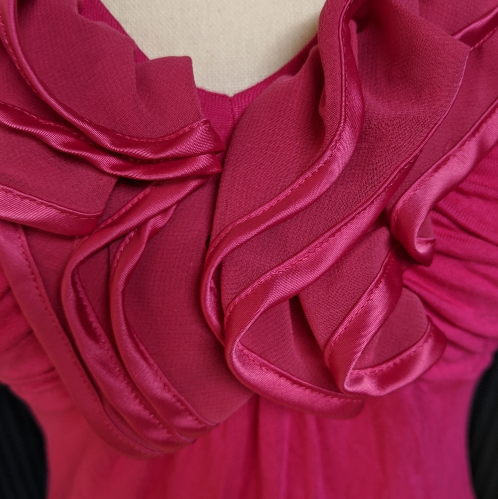 Express Ruffle Halter Top, Pink | Size S - Picture 5 of 7